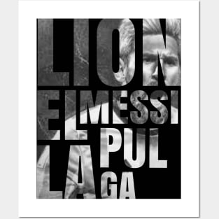 LIONEL MESSI LA PULGA football team design Posters and Art